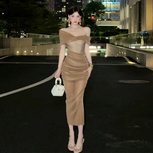 Fashion Gold Dress S907