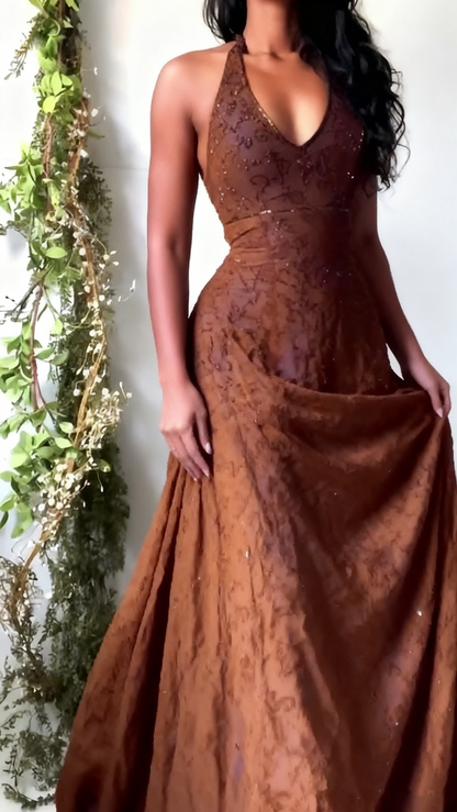 Vintage Mermaid Purple Lace Halter Prom Dress Long Prom Dresses Prom Gown