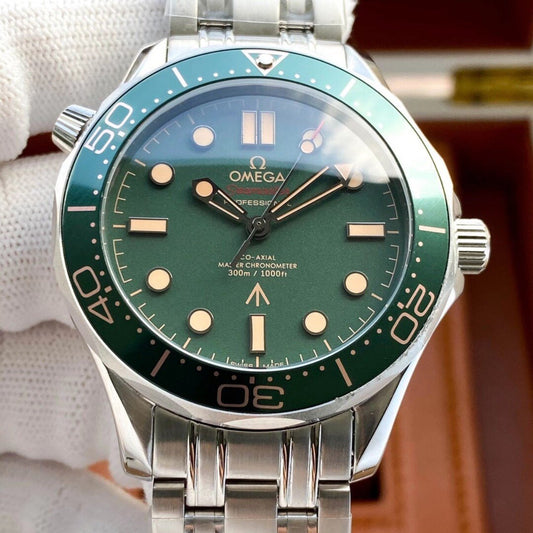 SEAMASTER DIVER 300 STAINLESS STEEL KHAKI DIAL
