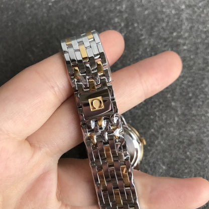 DEVILLE PRESTIGE 27MM QUARTZ GOLD STEEL MOP DIAL